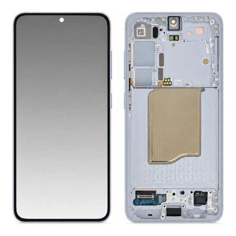Écran Complet Samsung Galaxy S25 Bleu Clair (Service Pack)