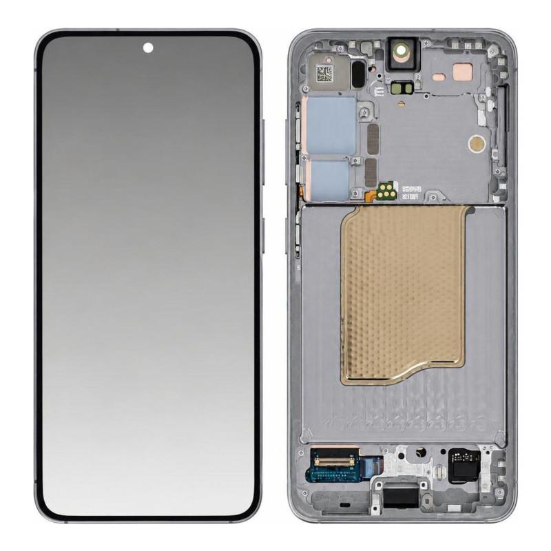 Écran Complet Samsung Galaxy S25 Gris (Service Pack)