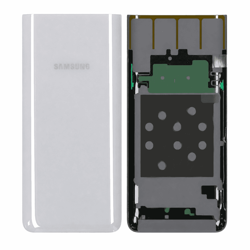 Vitre Arrière Samsung Galaxy A80 Argent (Service Pack)