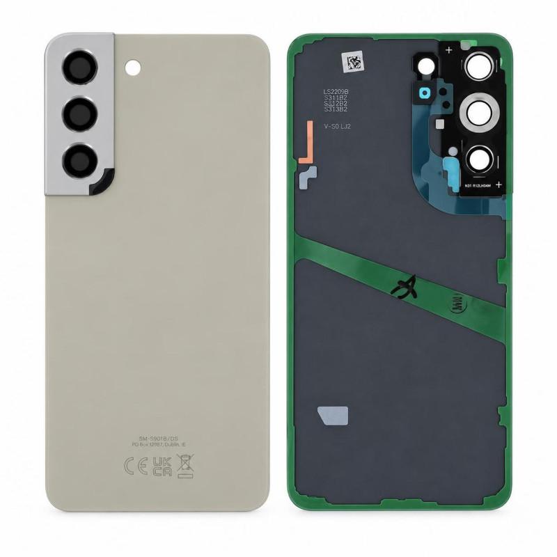 Vitre Arrière Samsung Galaxy S22 Crème (Service Pack)