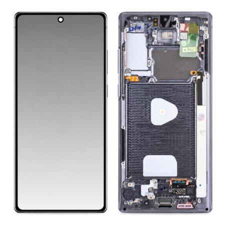 Écran Complet Samsung Galaxy Note 20 Gris (Service Pack)