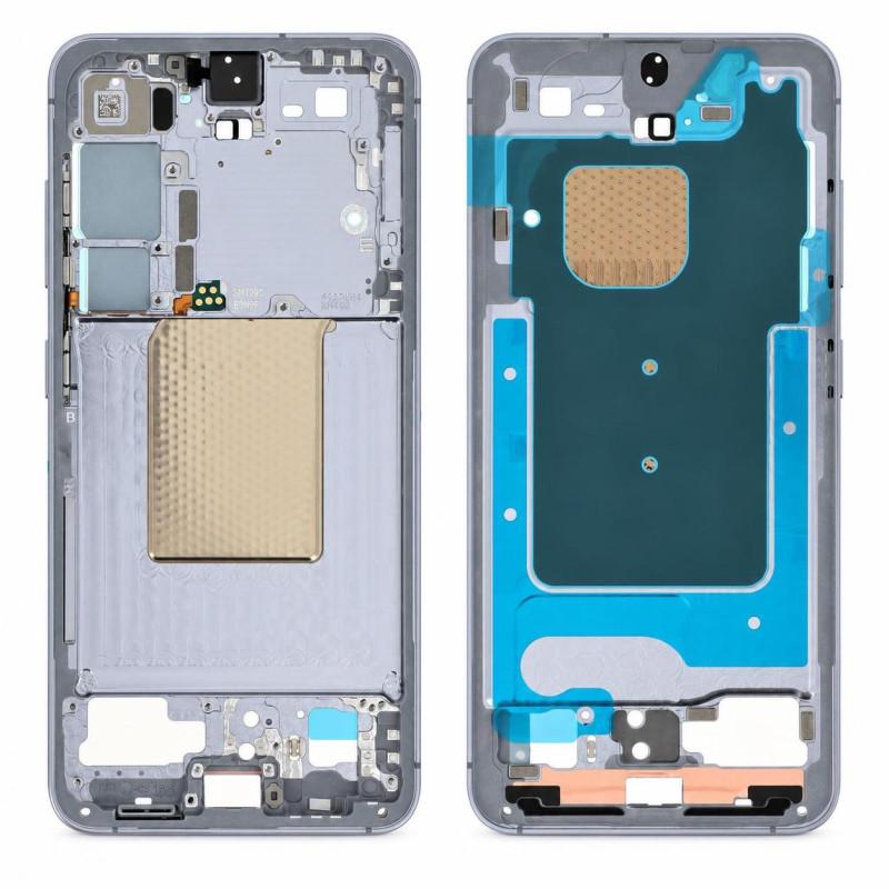 Châssis Central Samsung Galaxy S24 Bleu (Service Pack)